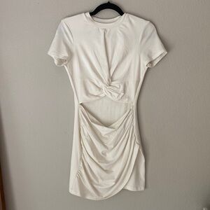 Revolve Superdown cutout white dress - small